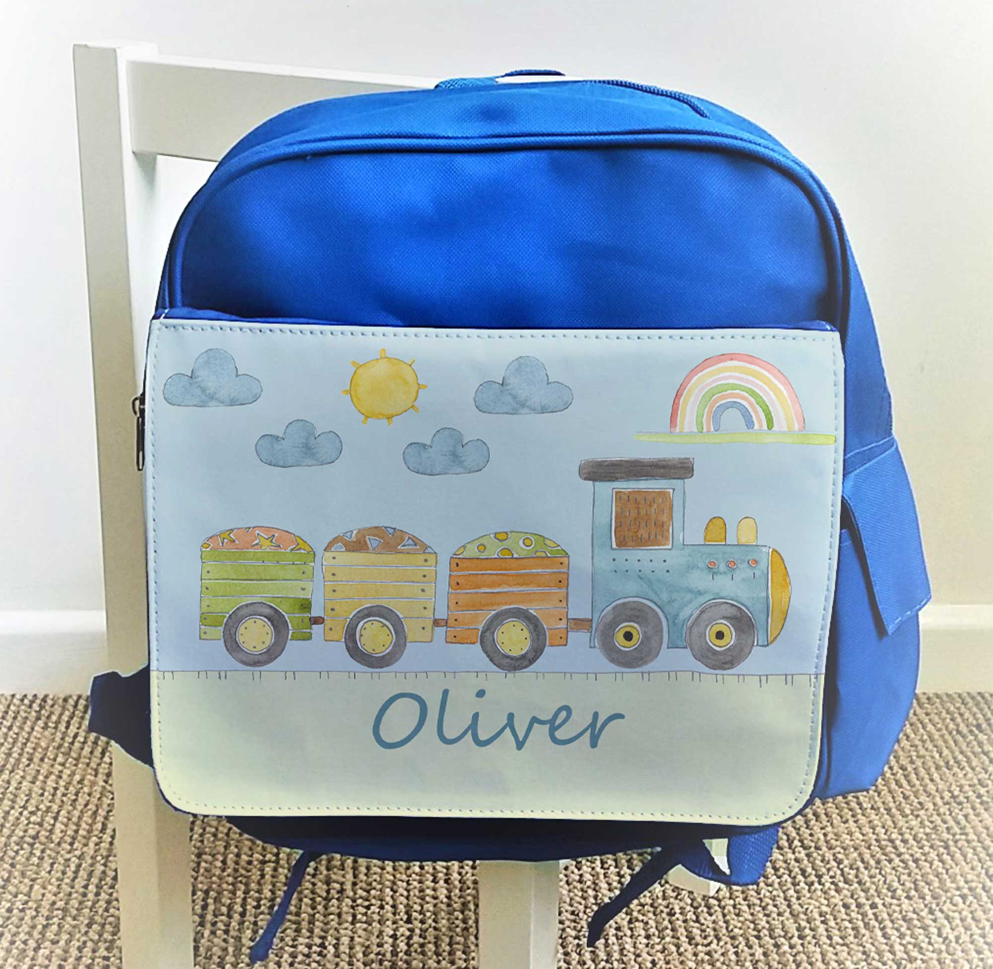 train school bag Set-Personalised Lunch Bag-Tiger Lily Prints