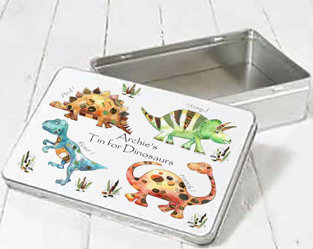 tin of dinosaurs