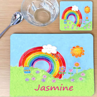 Rainbow Personalised Placemat